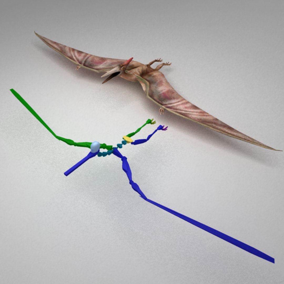 Rigged Pterosaur Max
