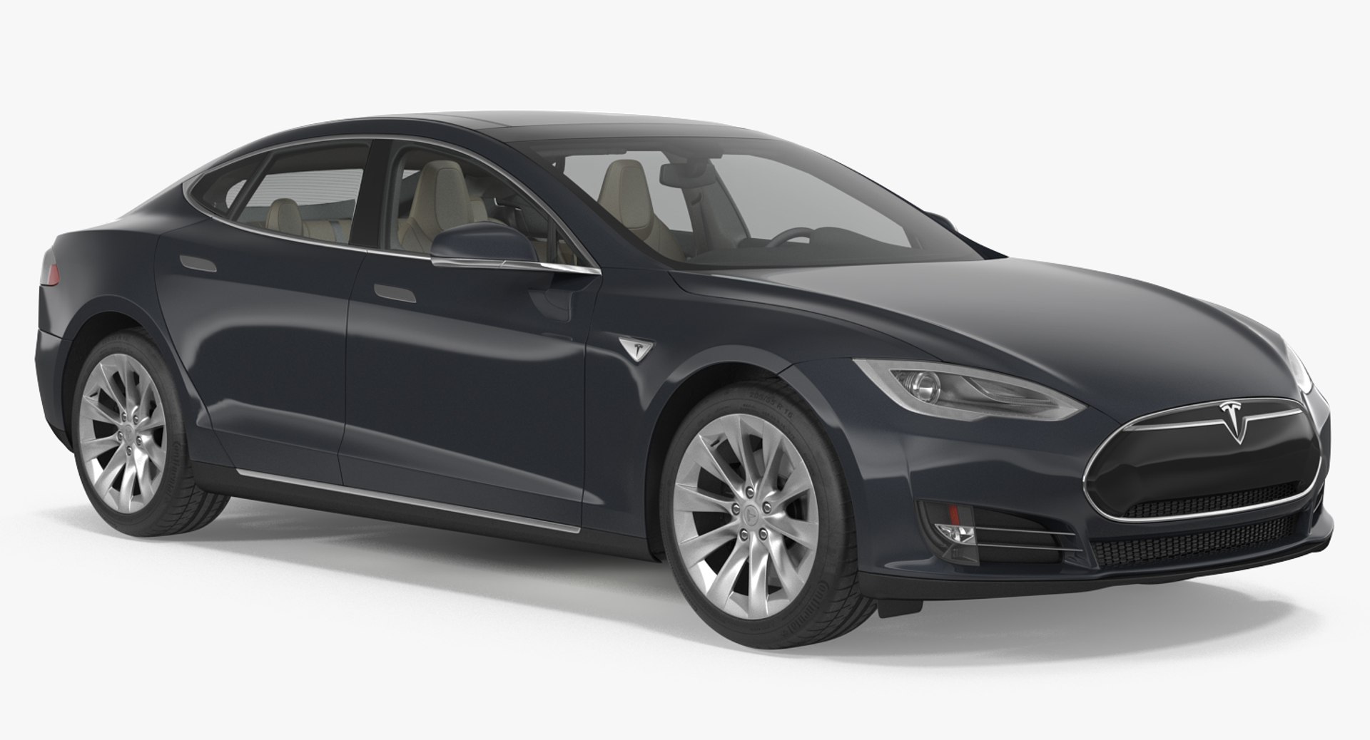 Tesla Model S 100D 2015 3D Model 3D model preview