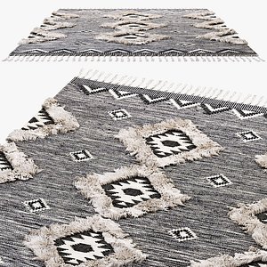 3D nuloom ikat tassel area model