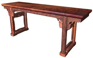pair of benches huanghuali wood