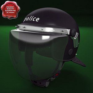 3d police helmet fbk-208