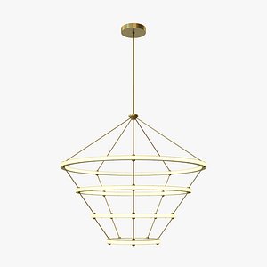 Halo Chandelier - 4 Rings