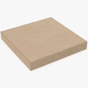 Pizza Box Kraft Paper 12 inch Mockup