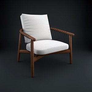 3d model crosshatch chair