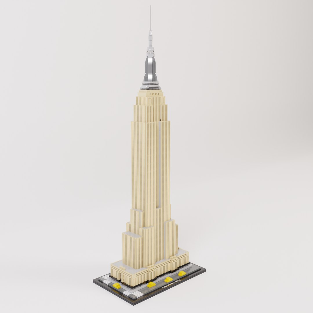 Lego Architecture - Empire State Building 3D model https://p.turbosquid.com/ts-thumb/nW/aj6CFp/fs/render3/png/1645398059/1920x1080/fit_q87/0ed8c970b5775db2e29783b53ec9132e2c245126/render3.jpg