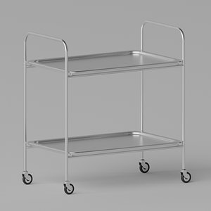 3D model Hospital Medical Trolley Cart