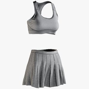 Skirt with Sports Bra