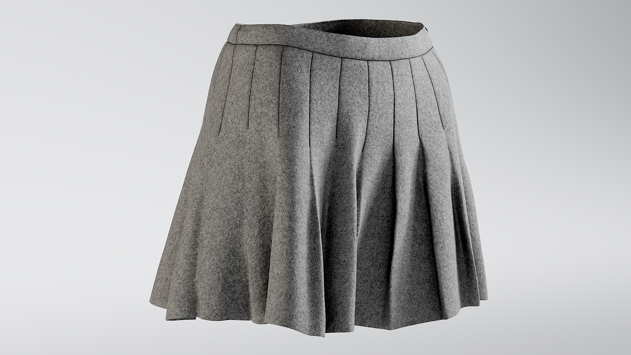 3D realistic skirt sports bra TurboSquid 1545215