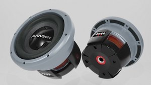 Woofer Pionner Speaker - blender 3d