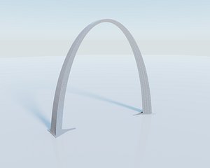 gateway arch building 3D model