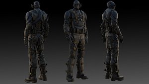 3D model High Quality Spec Ops Soldier 3D Model Realistic Rigged