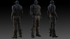 High Quality Spec Ops Soldier Realistic Rigged