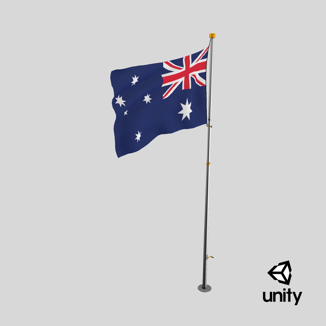Pole Flag Australia 3D model https://p.turbosquid.com/ts-thumb/nW/m6Oe1L/5B/stemcell_unity_render/png/1713373906/1920x1080/fit_q87/51840689578fa2b20966e2a3c4dbcc0839f139cb/stemcell_unity_render.jpg