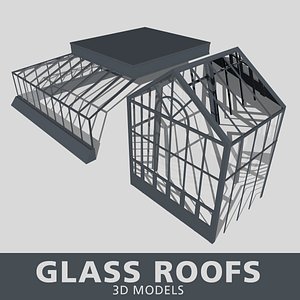 3D glass roof model