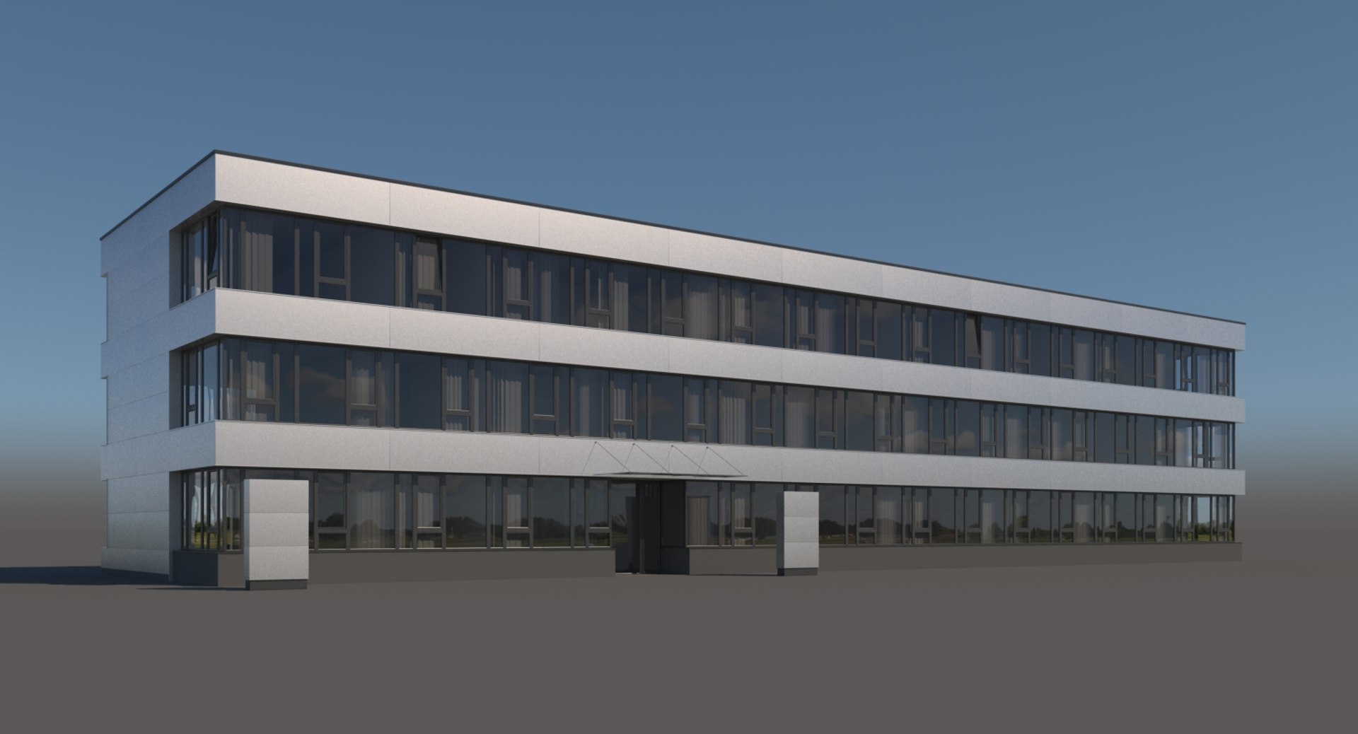 3d Office Building Model
