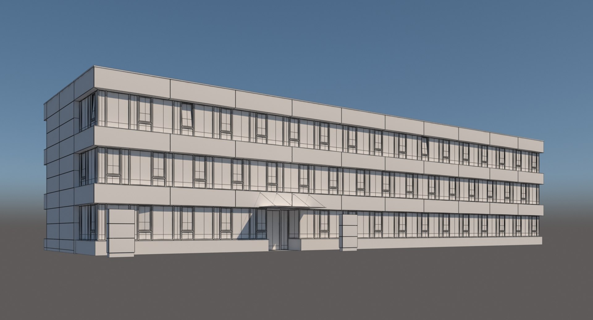3d Office Building Model