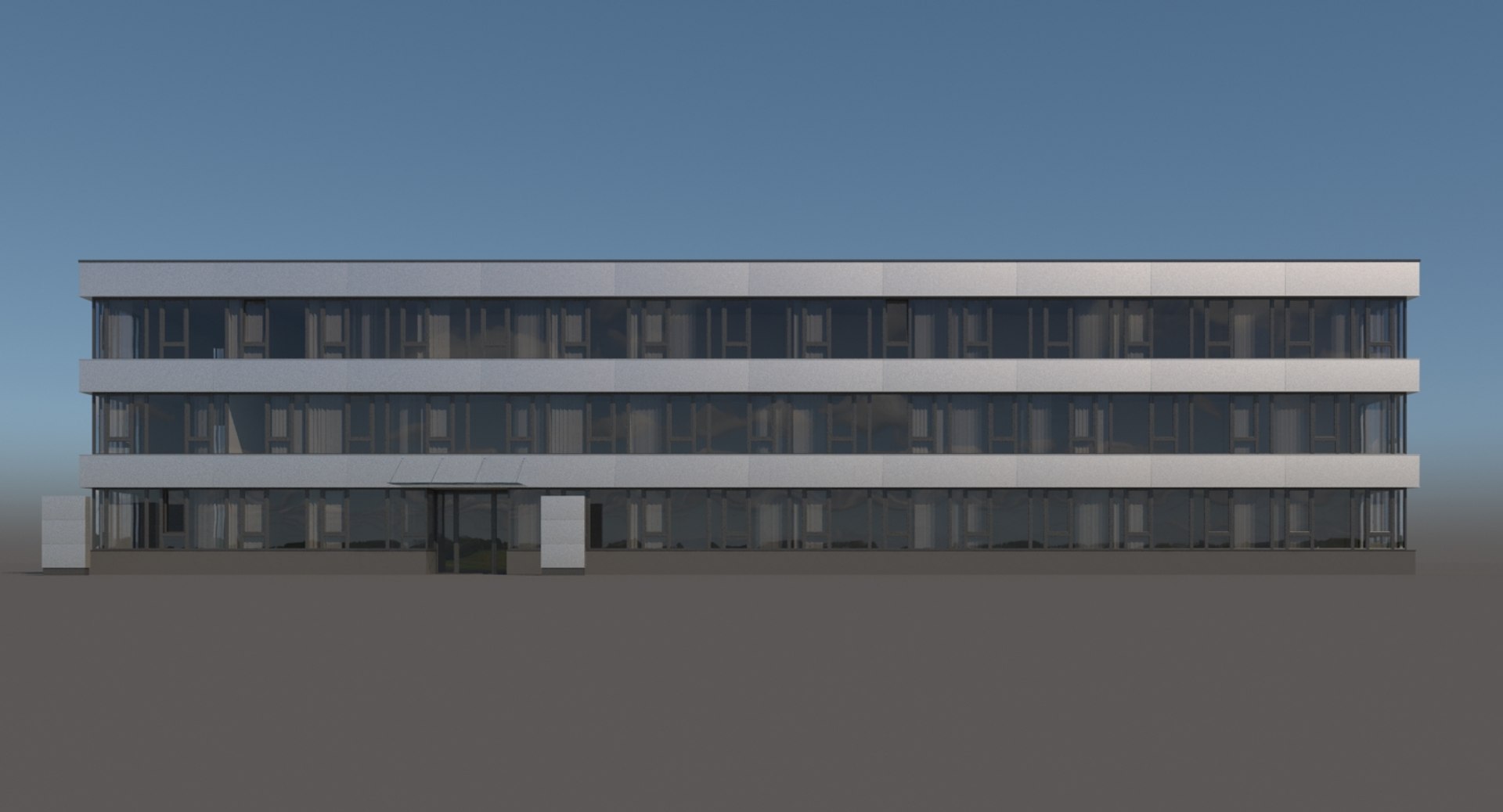 3d Office Building Model