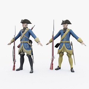 3D Swedish dragoon1709 model
