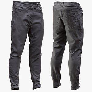 3D Pants 5 - MaleFemale - Rigged Humanoid Skeleton model