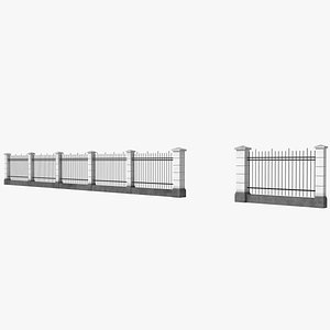 Fence Iron And Concrete