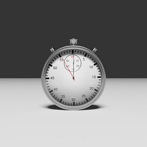 Pocket Cronometer Stopwatch 3D model
