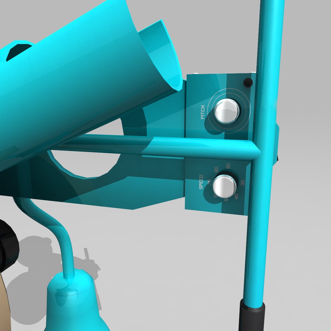 softball pitching machine 3d model