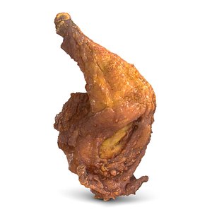 3d model crispy chicken leg