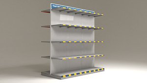 3D shelves markets model