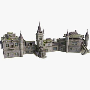 Old Haunted Castle GameReady PBR Unity Unreal Engine Textures Included