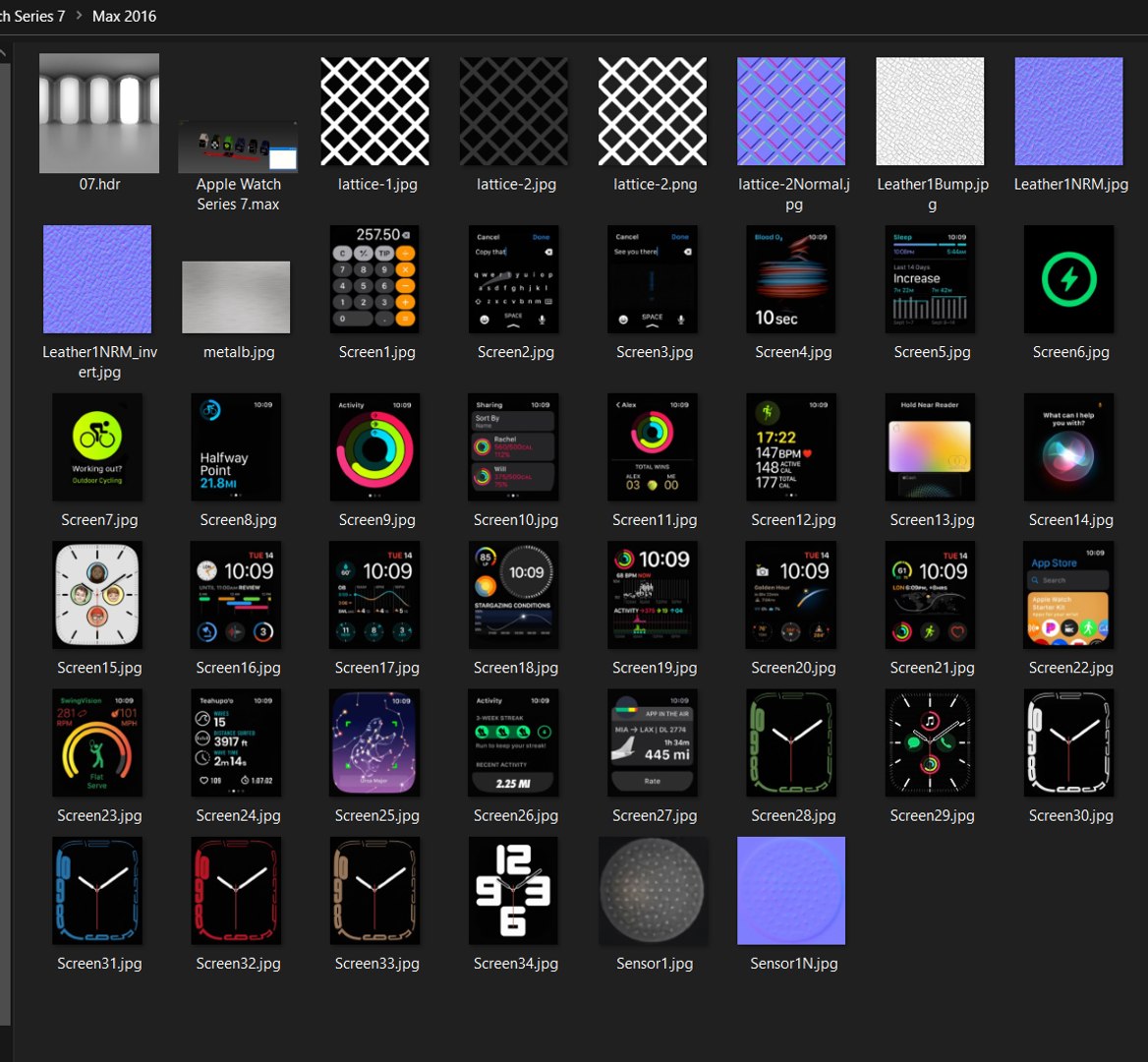 Apple Watch Series 7 model https://p.turbosquid.com/ts-thumb/nX/BIFUcC/0n/c7/jpg/1637776250/1920x1080/fit_q87/befed84896dab7468edd5f1c63ffde9f9e7d372a/c7.jpg