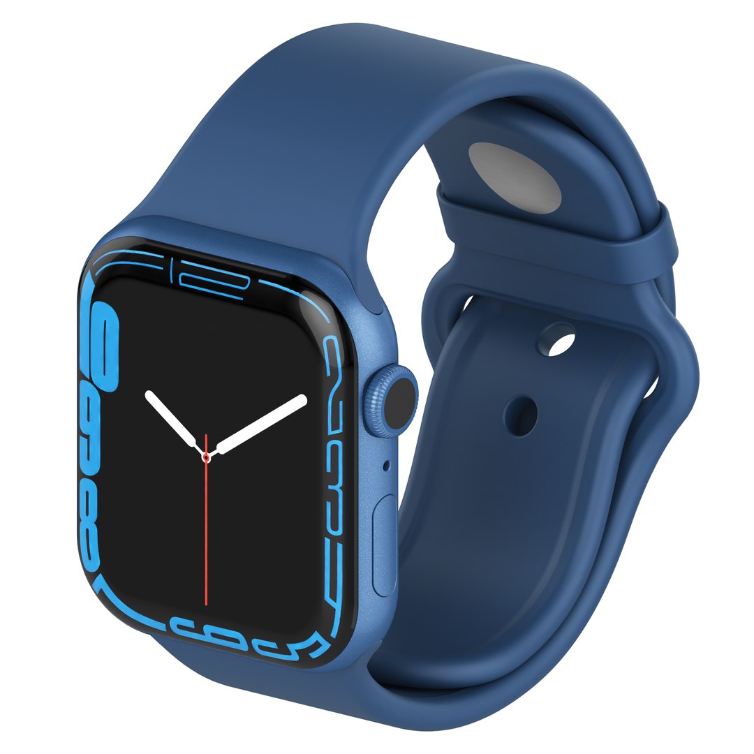 Apple Watch Series 7 model https://p.turbosquid.com/ts-thumb/nX/BIFUcC/Dy/r4/jpg/1637776352/1920x1080/fit_q87/5f4fea1794ca5fdbdf85a652f6e1e17e429f779b/r4.jpg