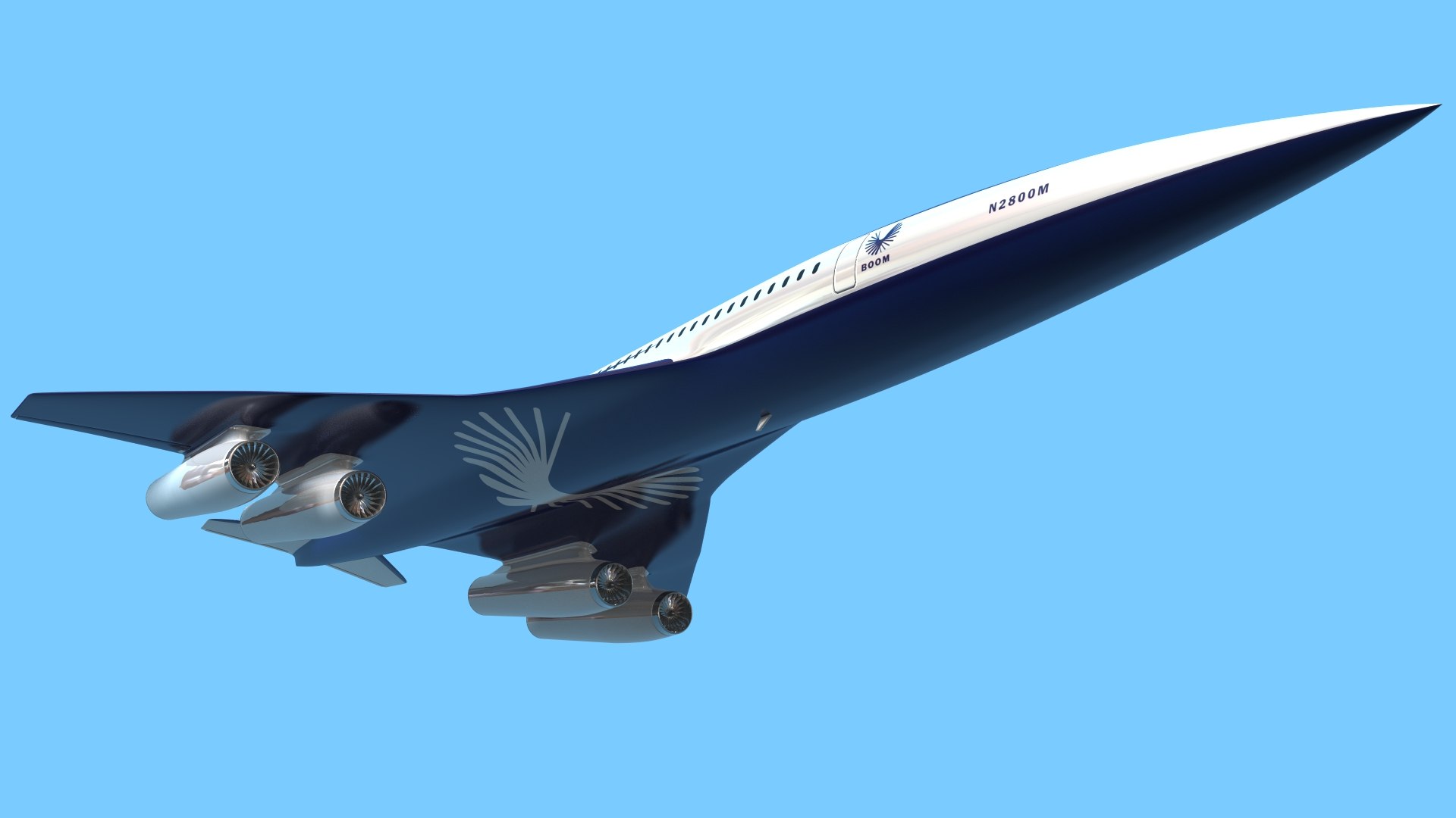 Boom Overture Supersonic Airliner 3D Model - TurboSquid 2157846