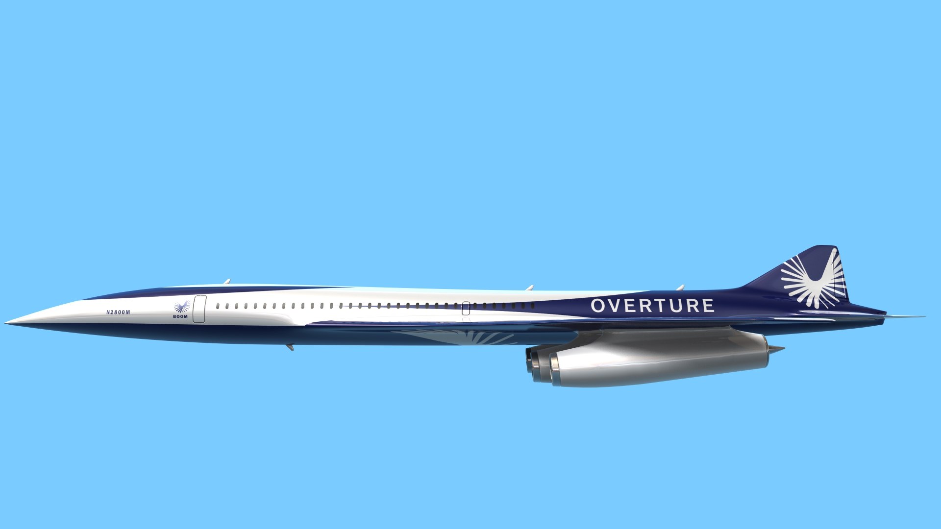 Boom Overture Supersonic Airliner 3D Model - TurboSquid 2157846