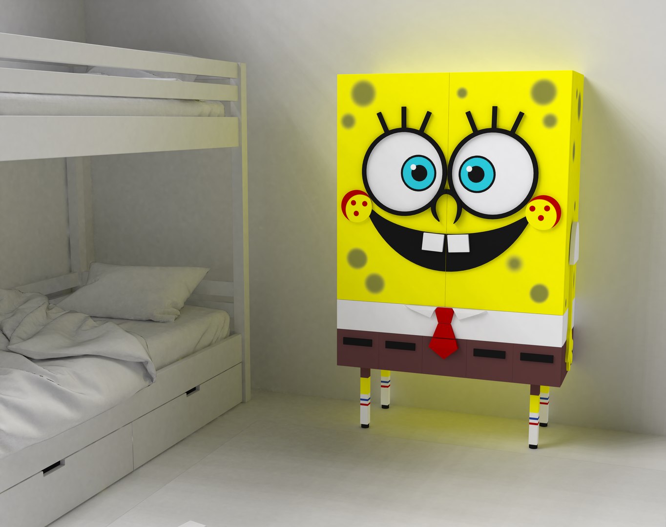 Wardrobe closet Sponge 3D model TurboSquid 2017646