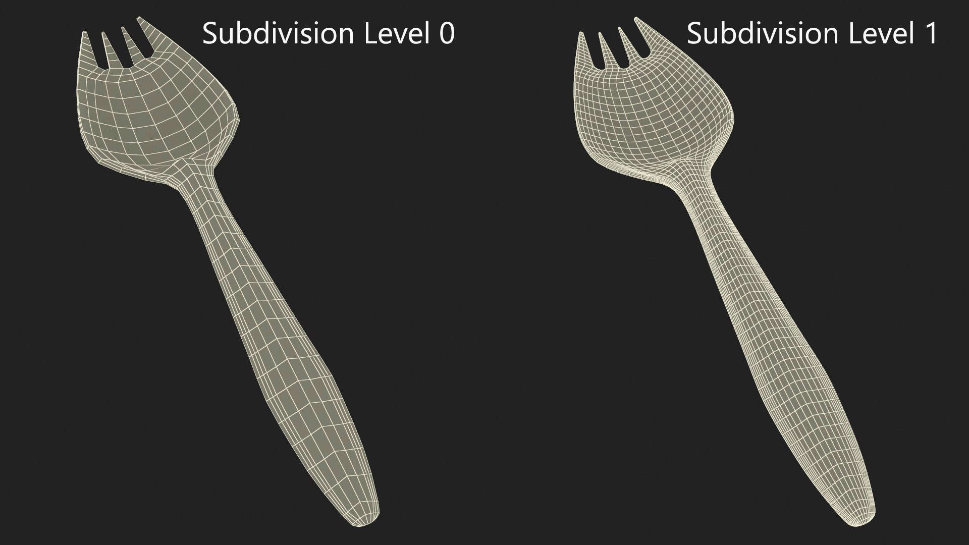 Plastic Spork Utensil Model TurboSquid 2201981