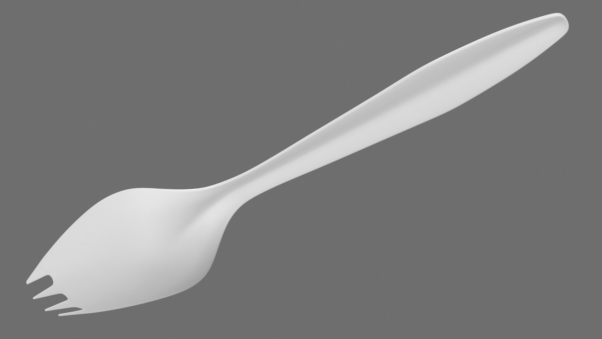 Plastic Spork Utensil Model TurboSquid 2201981