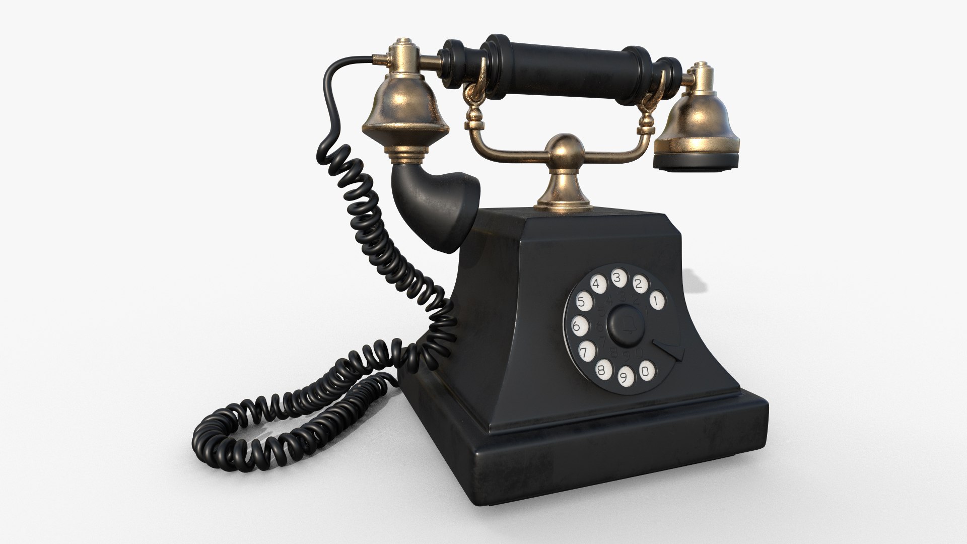 Old Telephone 3D 모델 - TurboSquid 2090358