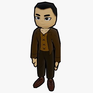 3D ANIMATED AND TEXTURED CARTOON MAN