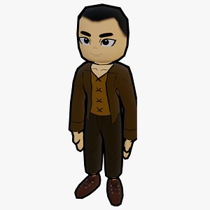 ANIMATED AND TEXTURED CARTOON MAN
