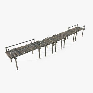 Ancient wooden bridge