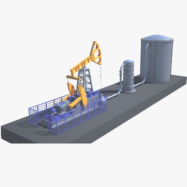Oil Pump Jack 3D model TurboSquid 2008490
