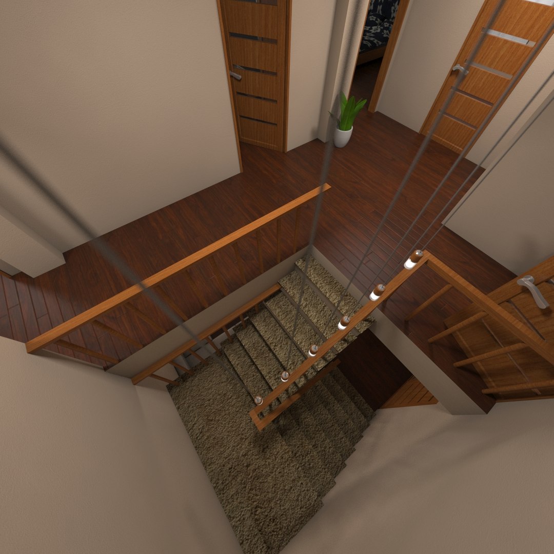 3D Exterior Interior Family House - TurboSquid 1396751