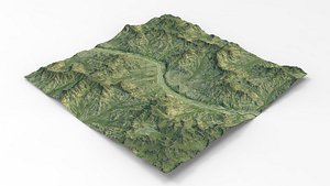 3D model games maps terrain