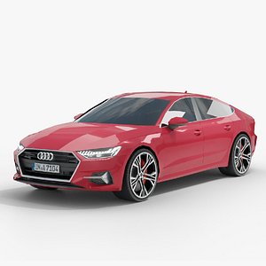 Audi A7 Low-Mid Poly 3D