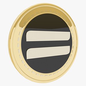 Connect Cryptocurrency Gold Coin model