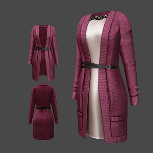 cardigan dress model