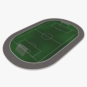 Soccer field 3D model