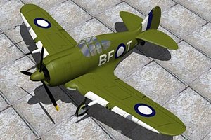 australia fighters boomerang 3d model