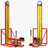 Vintage High Striker Machine with Hammer