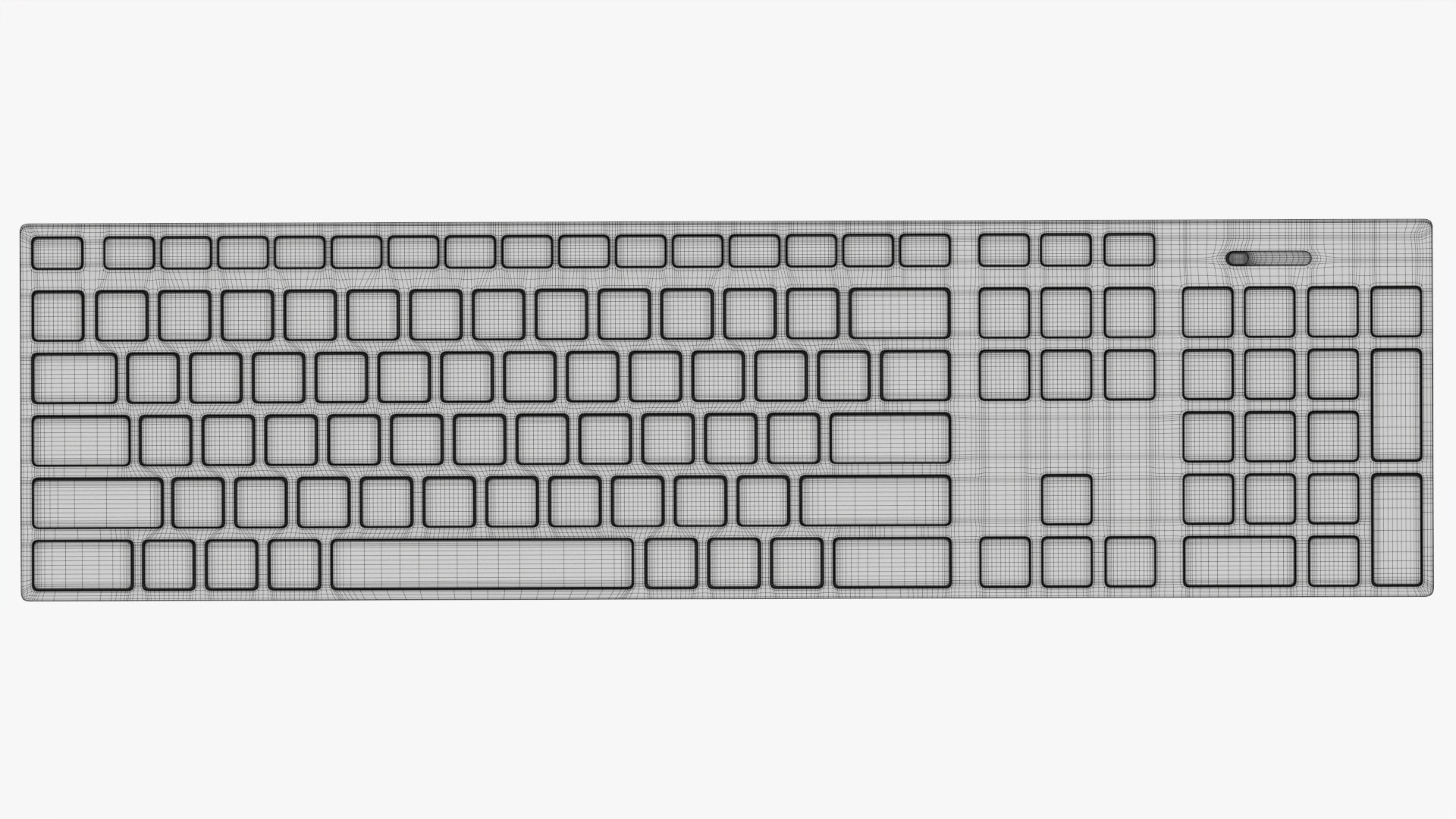3D Dell KM717 Premier Wireless Keyboard model - TurboSquid 1733772